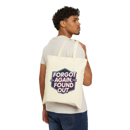 Gen X-Hausted Cotton Canvas Tote Bag, Funny Forgotten Gen X Humor, Reusable Shopping Bag, Eco-Friendly Grocery Tote, Gift for Gen X-er,