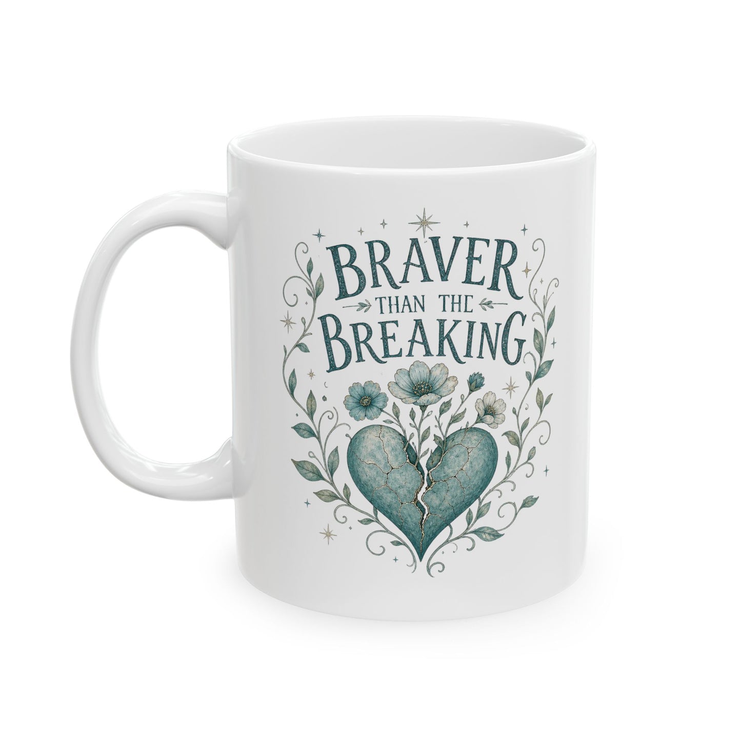 Braver Than The Breaking Survivor Mug | Ceramic Coffee Tea Cup