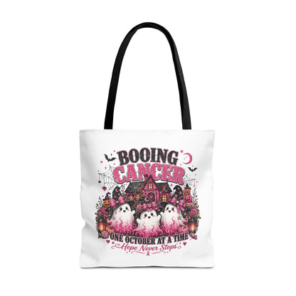 Booing Cancer Halloween ghosts design Tote | One October at a Time