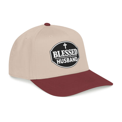 Blessed Husband Embroidered Hat Mid Profile Baseball Cap | Husband Dad Faith