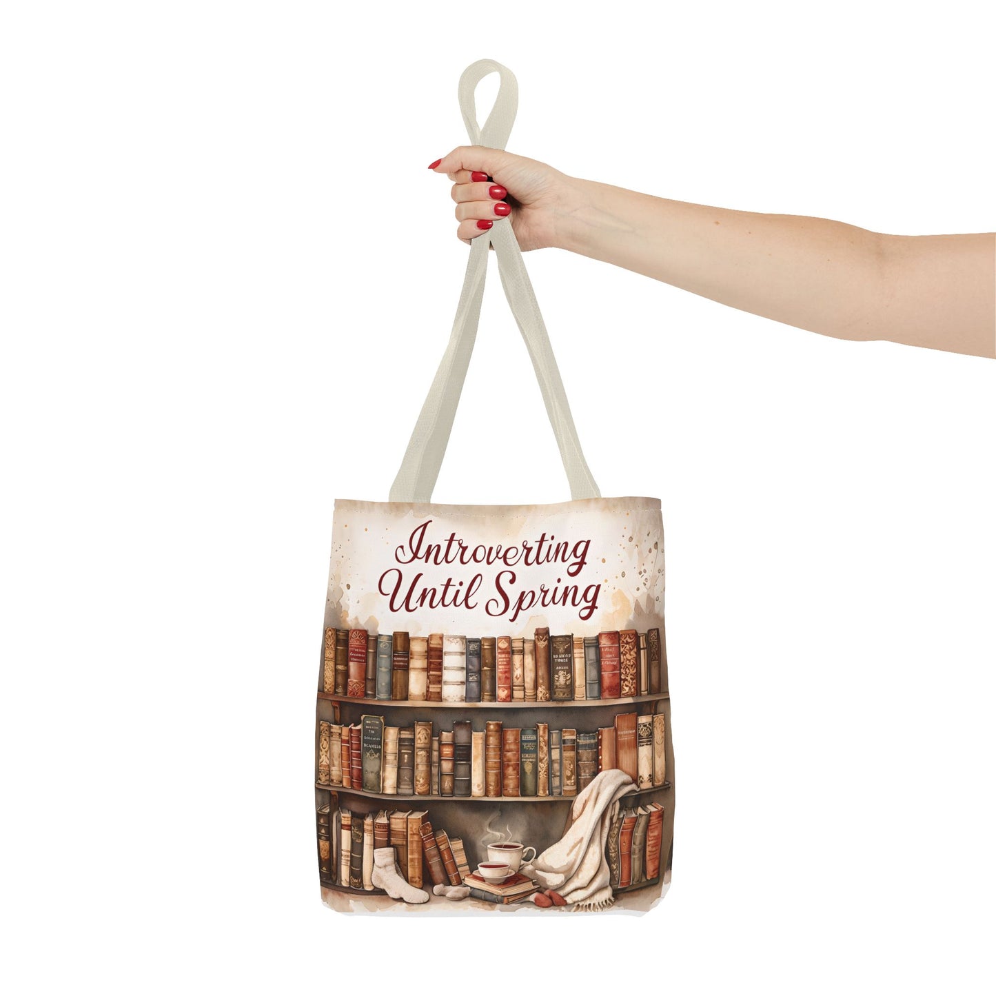Introvert Tote Bag - Book Lover's Accessory, Everyday Use, Literary Gift, Spring Vibes, Book Club Essentials