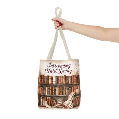 Introvert Tote Bag - Book Lover's Accessory, Everyday Use, Literary Gift, Spring Vibes, Book Club Essentials