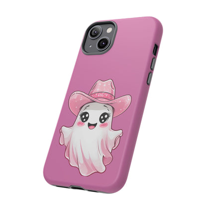 Cute Ghost Phone Case - Fun, Whimsical, Kawaii, Halloween, Gift Idea, Pink Ghost Design