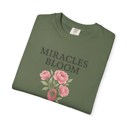 Breast Cancer Awareness T-Shirt, Floral Design for Charity Events, Gifts for Survivors, Unisex Apparel, Supportive Fashion