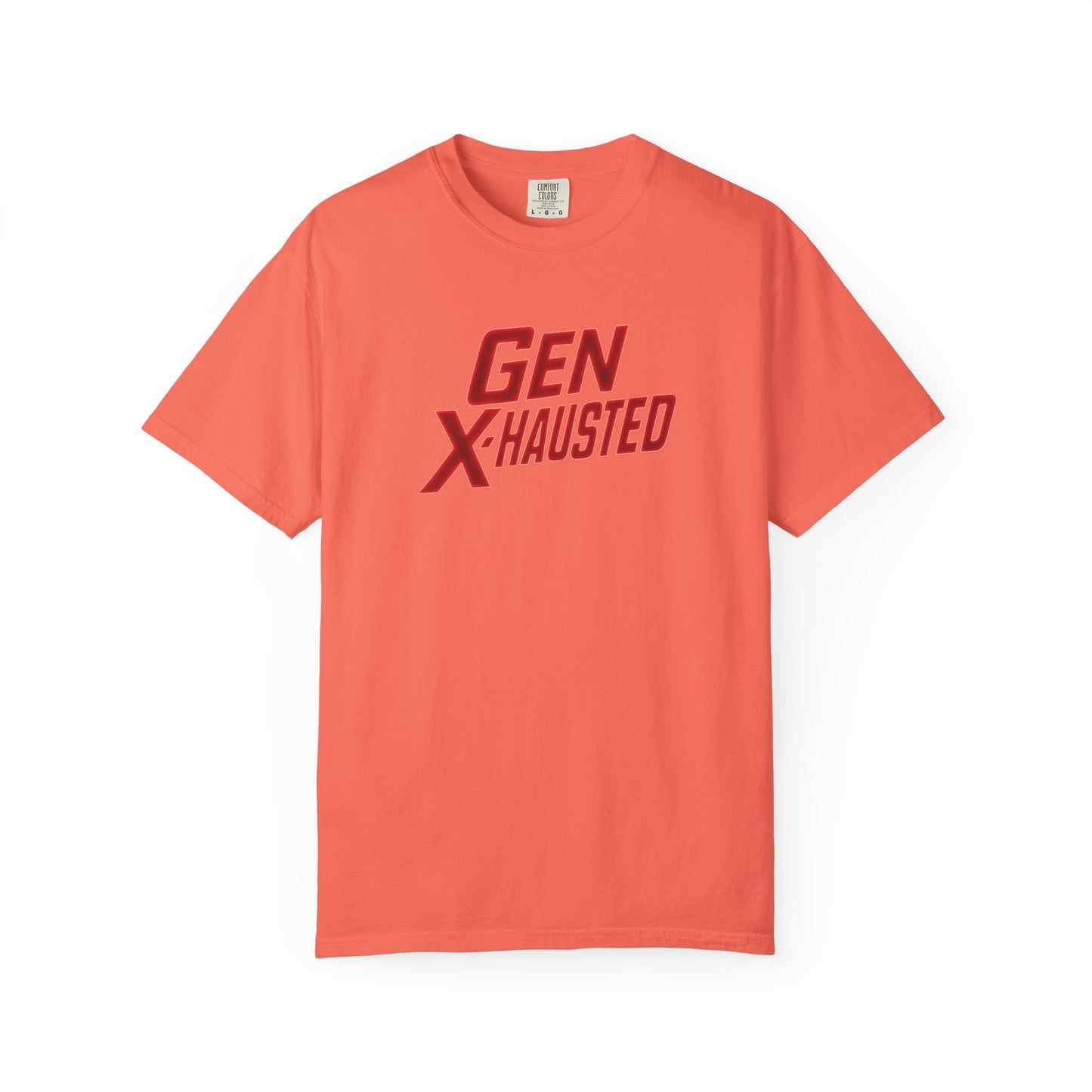 Gen X-Hausted Unisex T-shirt, Forgot Again Found Out Funny Tee, Gen X Humor Gift, Retro 80s 90s Shirt, Vintage Style Clothing