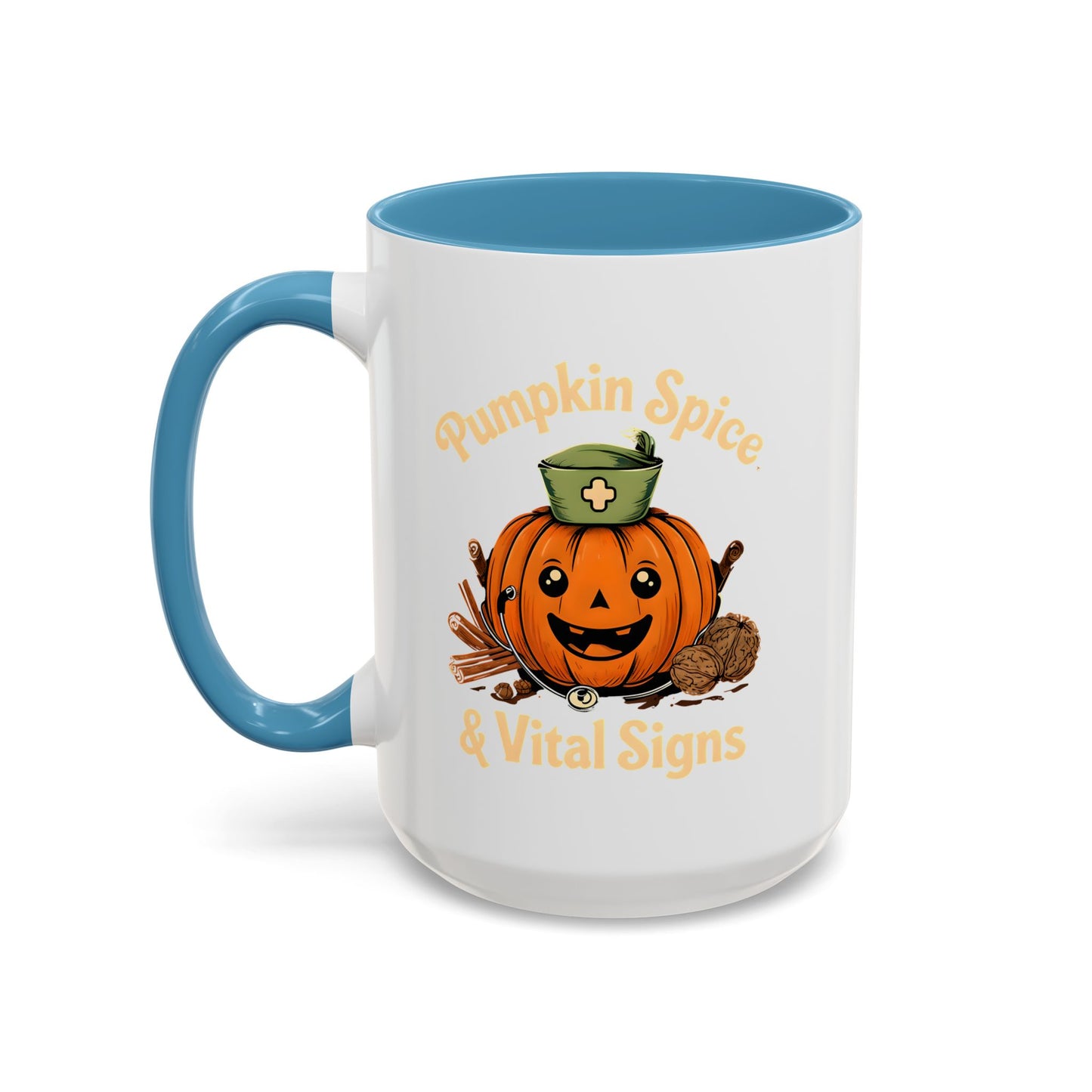 Pumpkin Spice Coffee Mug - Perfect for Fall Decor, Nursing Gifts, Halloween Parties, Cozy Mornings, Harvest Gatherings