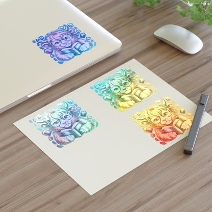 Reading Highland Cow Sticker Sheet | Cute Bookish Stickers