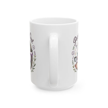 Tea Drinking Hedgehog Mug | Ceramic Coffee Cup 11oz 15oz