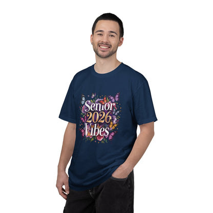 Senior 2026 Vibes T-Shirt | Butterfly Graduation Design