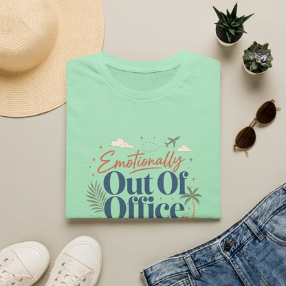 Emotionally Out Of Office T-Shirt | Vacation Palm Beach Design