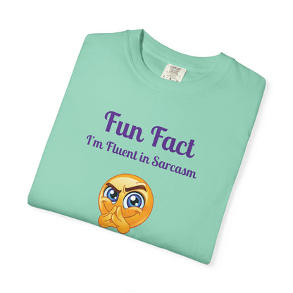 Unisex Sarcastic T-Shirt | Fun Fact I'm Fluent in Sarcasm | Gift for Sarcasm Lovers, Casual Wear, Humor Apparel, Sarcastic Quotes, [...]
