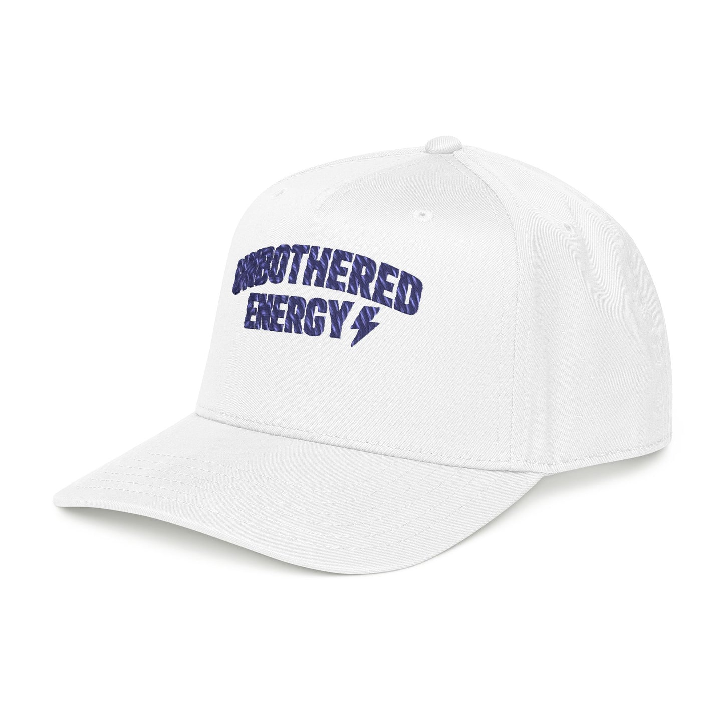 Unbothered Energy Mid Profile Baseball Cap | Embroidered Phrase