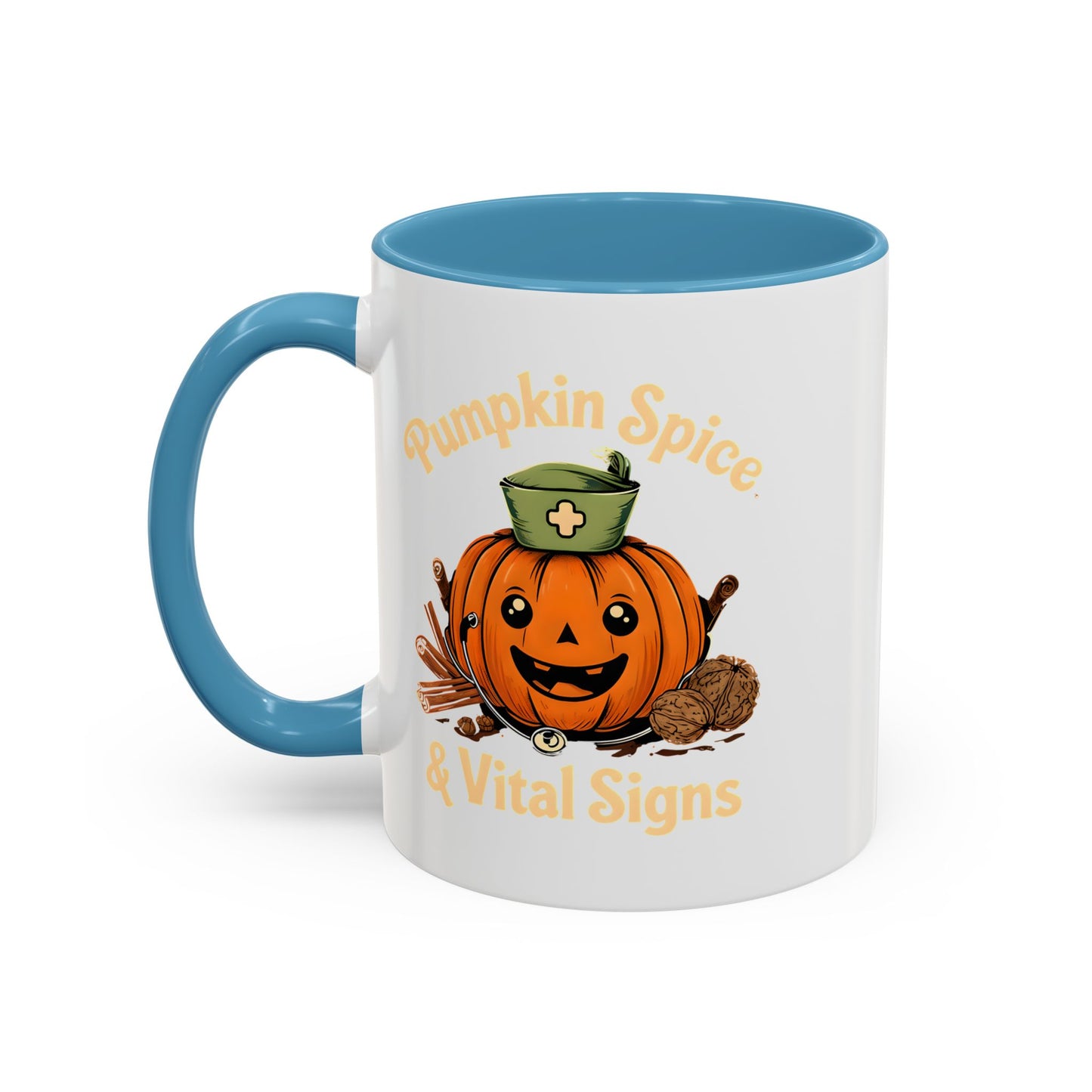 Pumpkin Spice Coffee Mug - Perfect for Fall Decor, Nursing Gifts, Halloween Parties, Cozy Mornings, Harvest Gatherings
