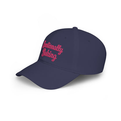 Emotionally Baking Cap | Embroidered Script Baseball Cap
