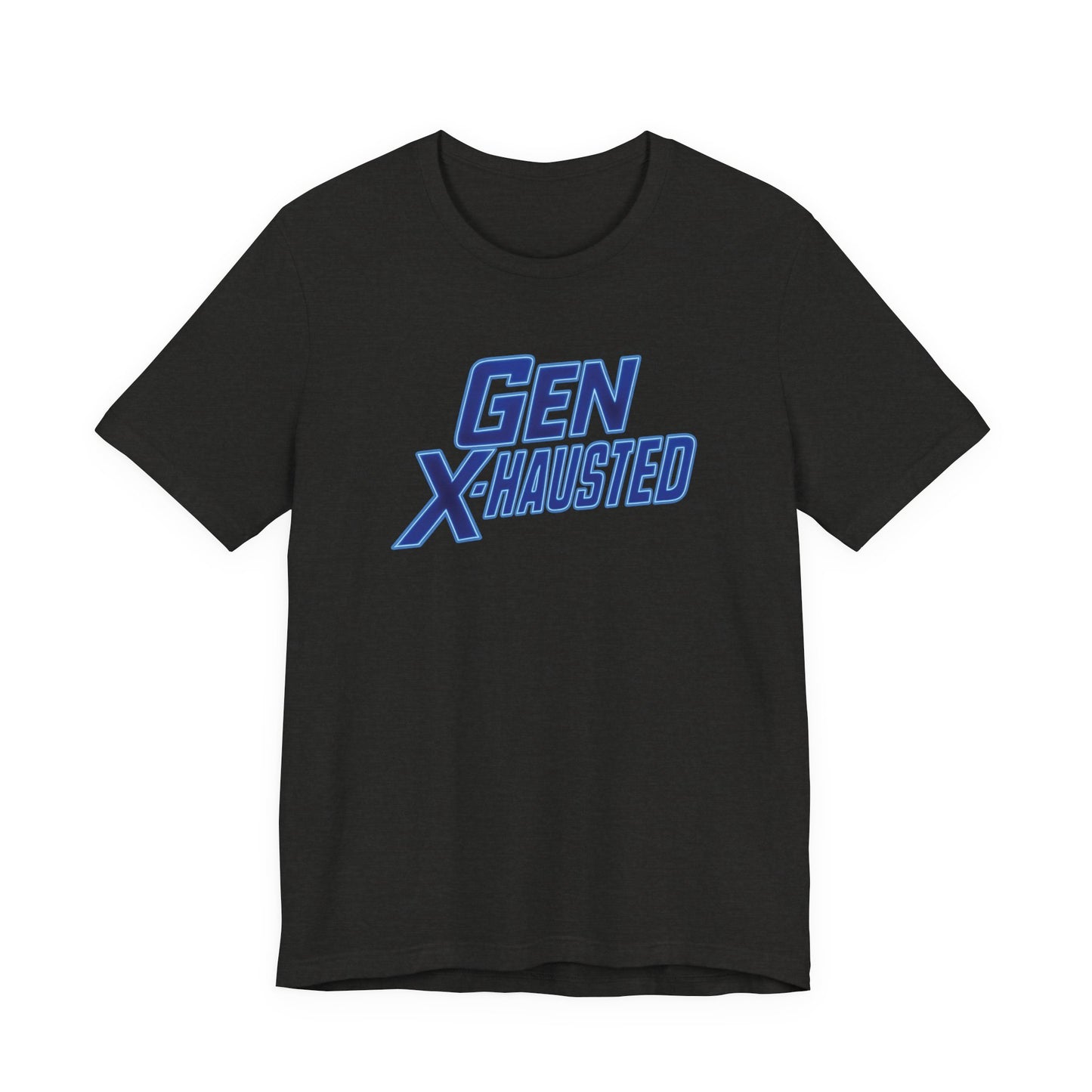 Gen X-Hausted Unisex Tee - Retro Humor Tee, Gift for Gen X, Casual Wear, Trendy Graphic Shirt, Unique Meme Apparel