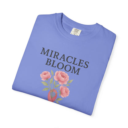 Breast Cancer Awareness T-Shirt, Floral Design for Charity Events, Gifts for Survivors, Unisex Apparel, Supportive Fashion