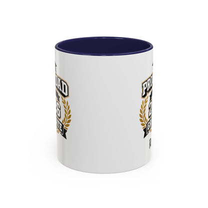 Proud Dad of a 2026 Graduate Mug | Custom Name Accent Coffee Mug