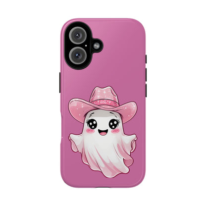 Cute Ghost Phone Case - Fun, Whimsical, Kawaii, Halloween, Gift Idea, Pink Ghost Design