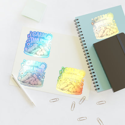 Calm Is A Team Sport Capybara Sticker Sheets | Cute Animal Calm Quote