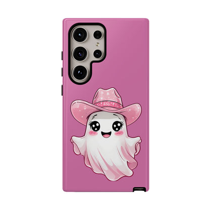 Cute Ghost Phone Case - Fun, Whimsical, Kawaii, Halloween, Gift Idea, Pink Ghost Design