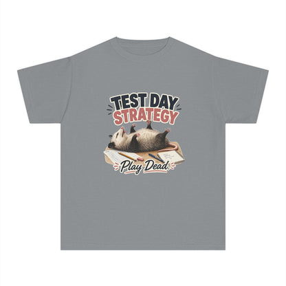 Test Day Strategy Play Dead Youth Tee | Possum Illustration, Back-to-School
