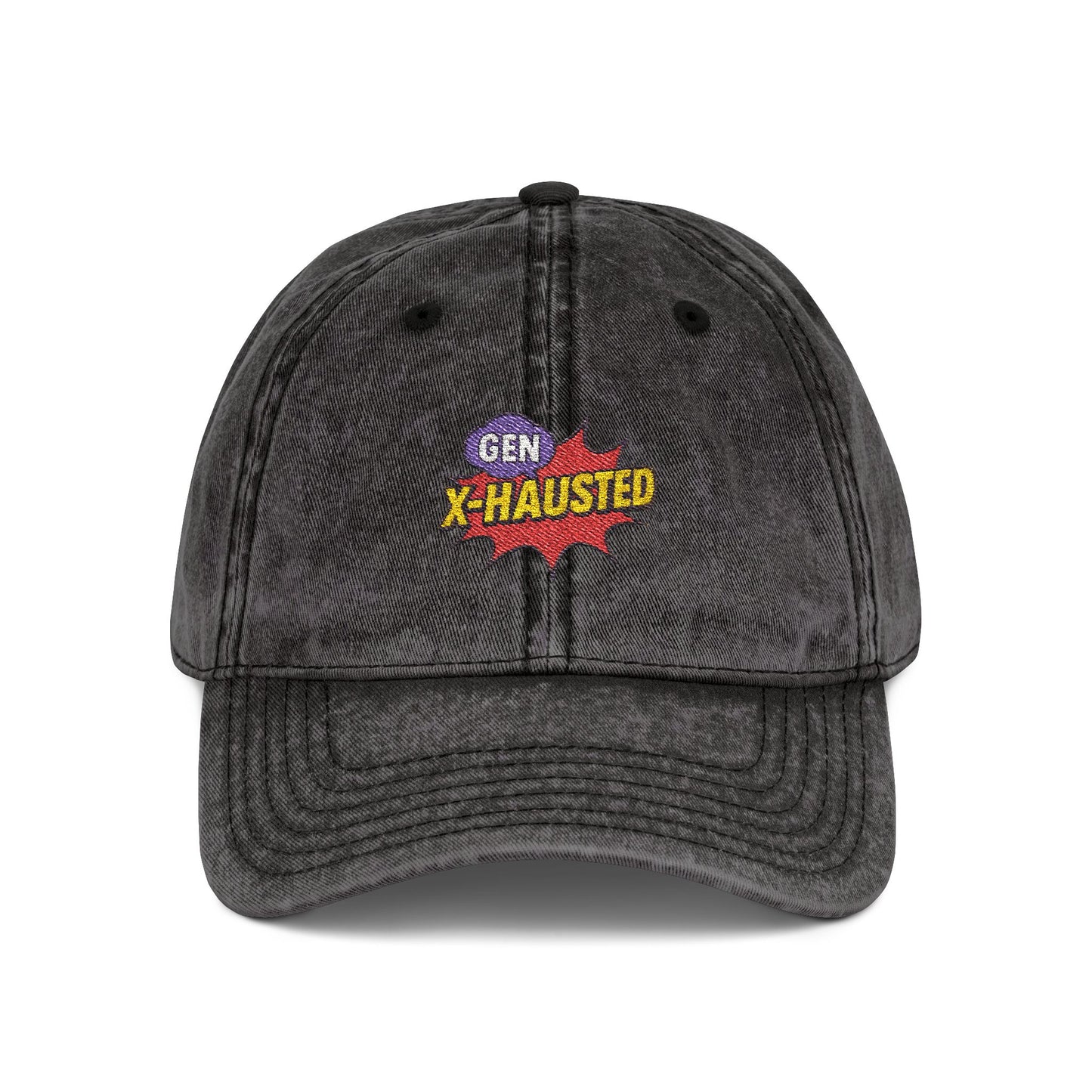 Vintage Embroidered Cap - Trendy Hat for Gen X, Funny Gift, Casual Wear, Retro Style, Birthday Gift, Summer Accessory