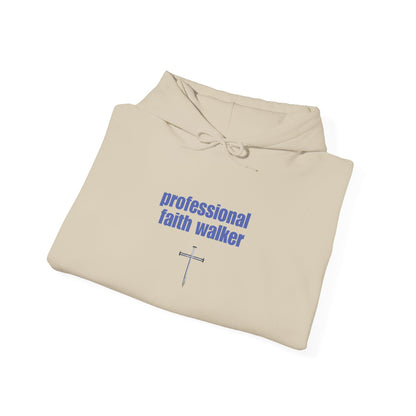 Professional Faith Walker Hooded Sweatshirt - Christian Inspirational Clothing, Unisex Hoodie, Religious Gift, Cozy Jumper, Faith Apparel