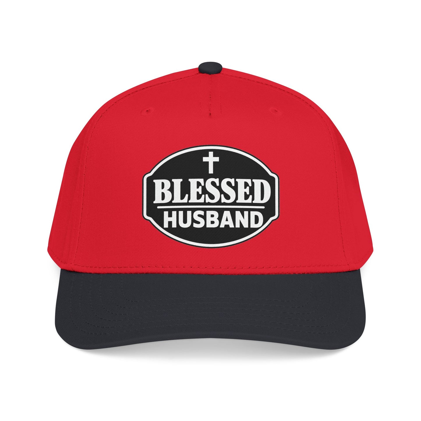 Blessed Husband Embroidered Hat Mid Profile Baseball Cap | Husband Dad Faith