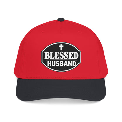 Blessed Husband Embroidered Hat Mid Profile Baseball Cap | Husband Dad Faith