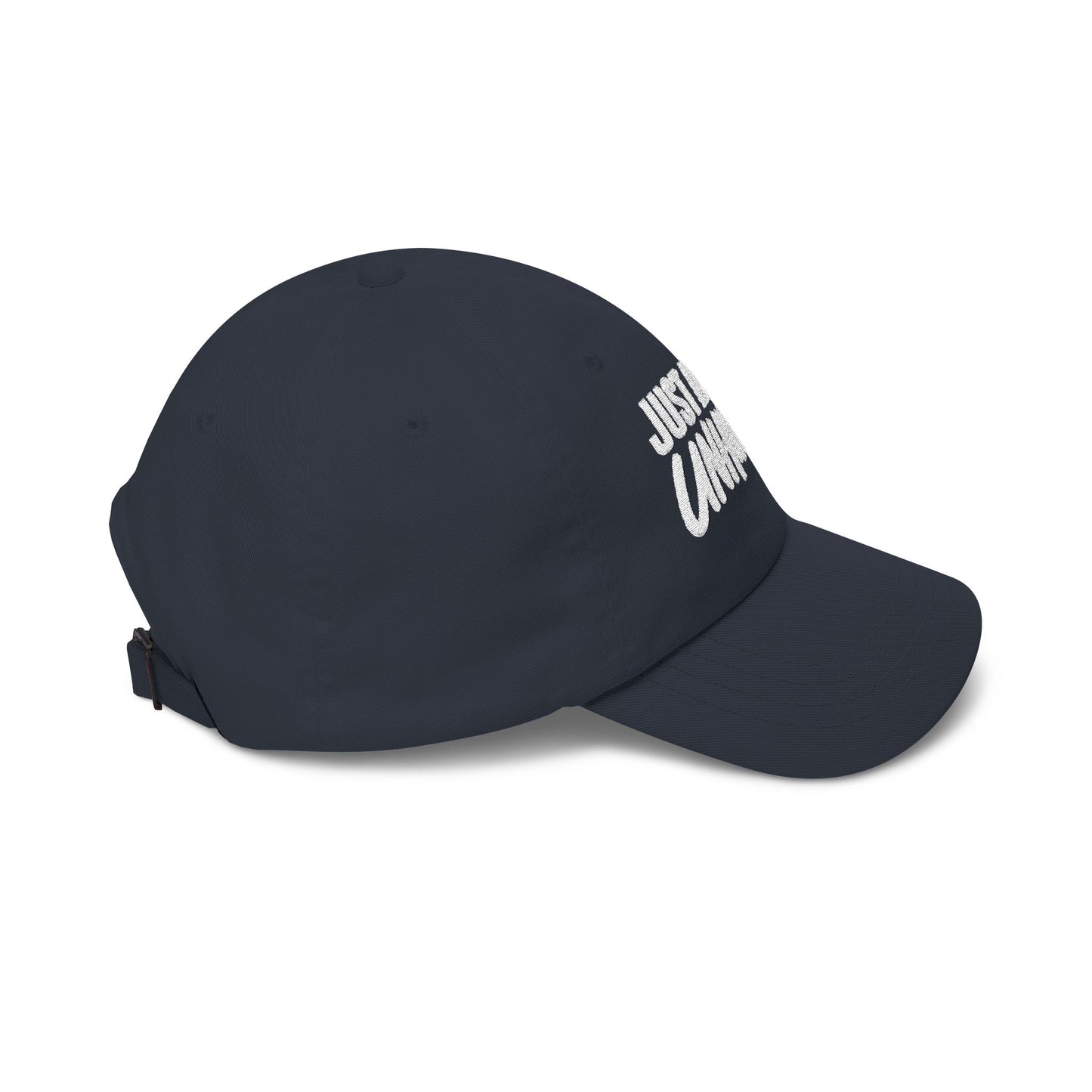 Just a Little Unhinged Dad Cap | Embroidered Baseball Hat, Funny Text