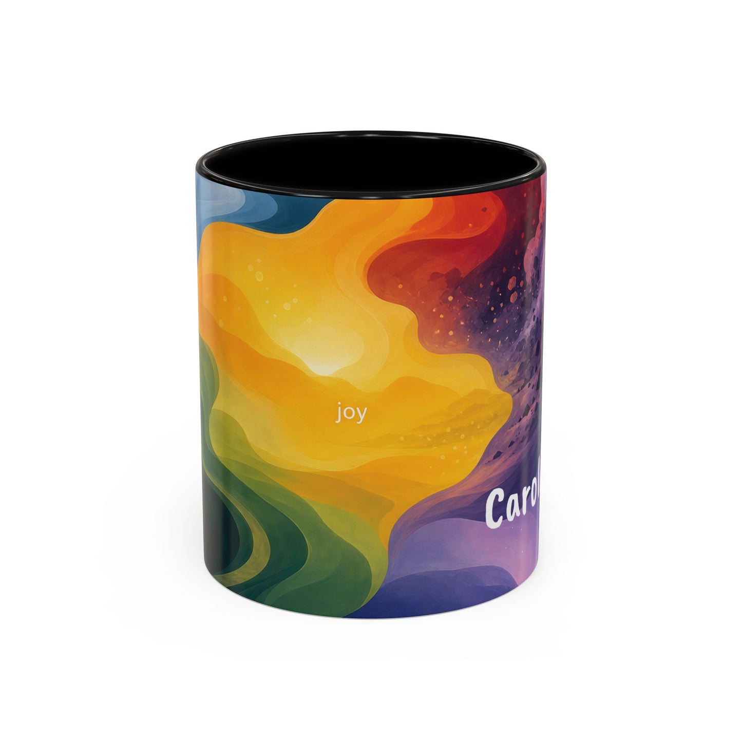 Colorful Emotional Spectrum Mug | Personalized Name Coffee Mug