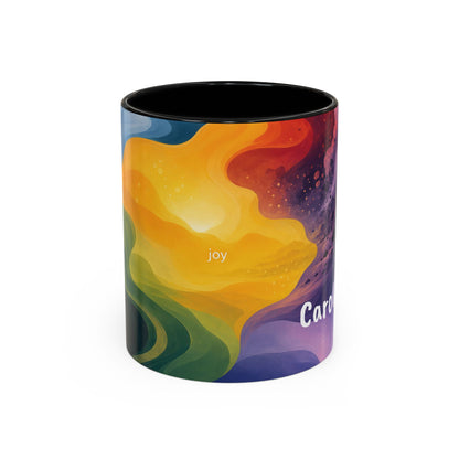 Colorful Emotional Spectrum Mug | Personalized Name Coffee Mug