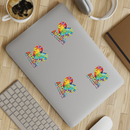 Autism Puzzle Heart Sticker Sheet Bundle, Sticker