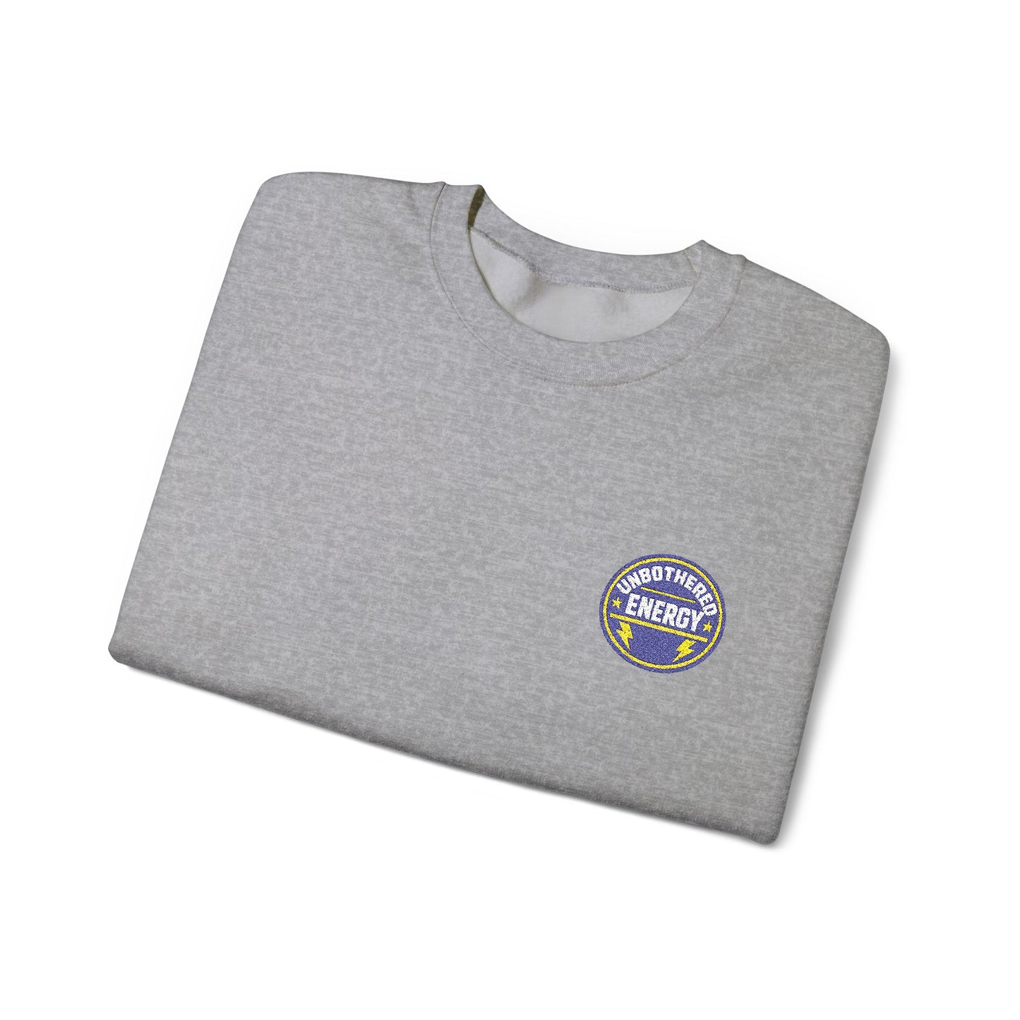 Unbothered Energy embroidered sweatshirt | Funny Slogan Crewneck