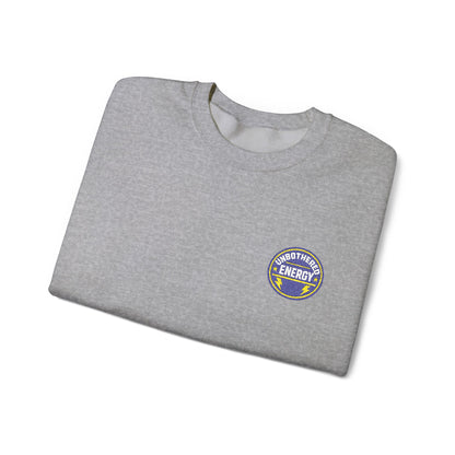 Unbothered Energy embroidered sweatshirt | Funny Slogan Crewneck