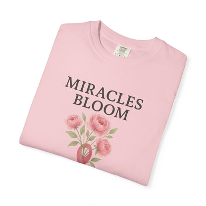Breast Cancer Awareness T-Shirt, Floral Design for Charity Events, Gifts for Survivors, Unisex Apparel, Supportive Fashion