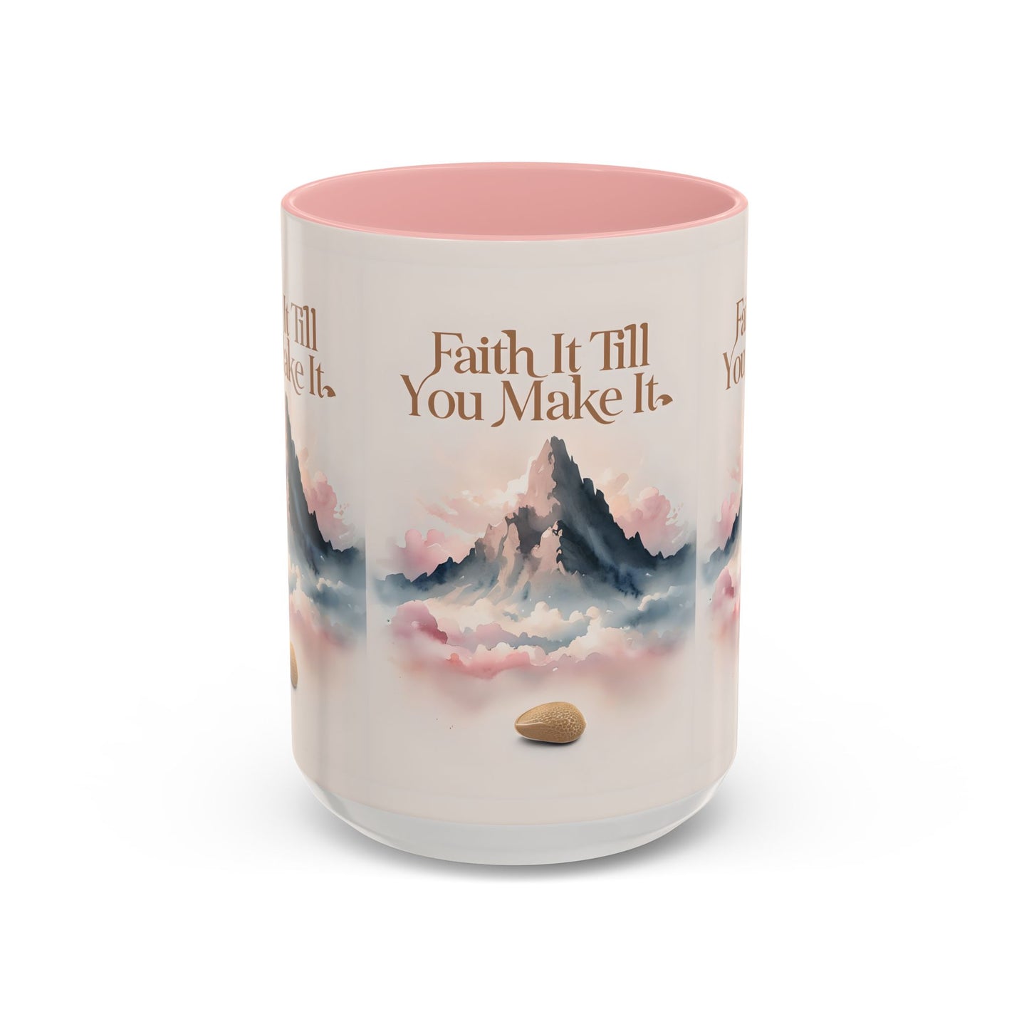 Faith It Till You Make It Coffee Mug, Motivational Drinkware, Inspirational Gift, Morning Coffee Cup, Self-Help Mug