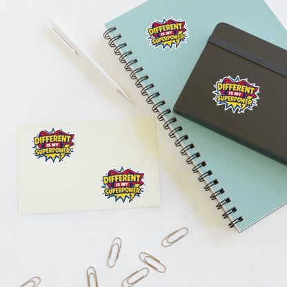 Different Is My Superpower Autism Sticker Sheets | Neurodiversity Pride Stickers