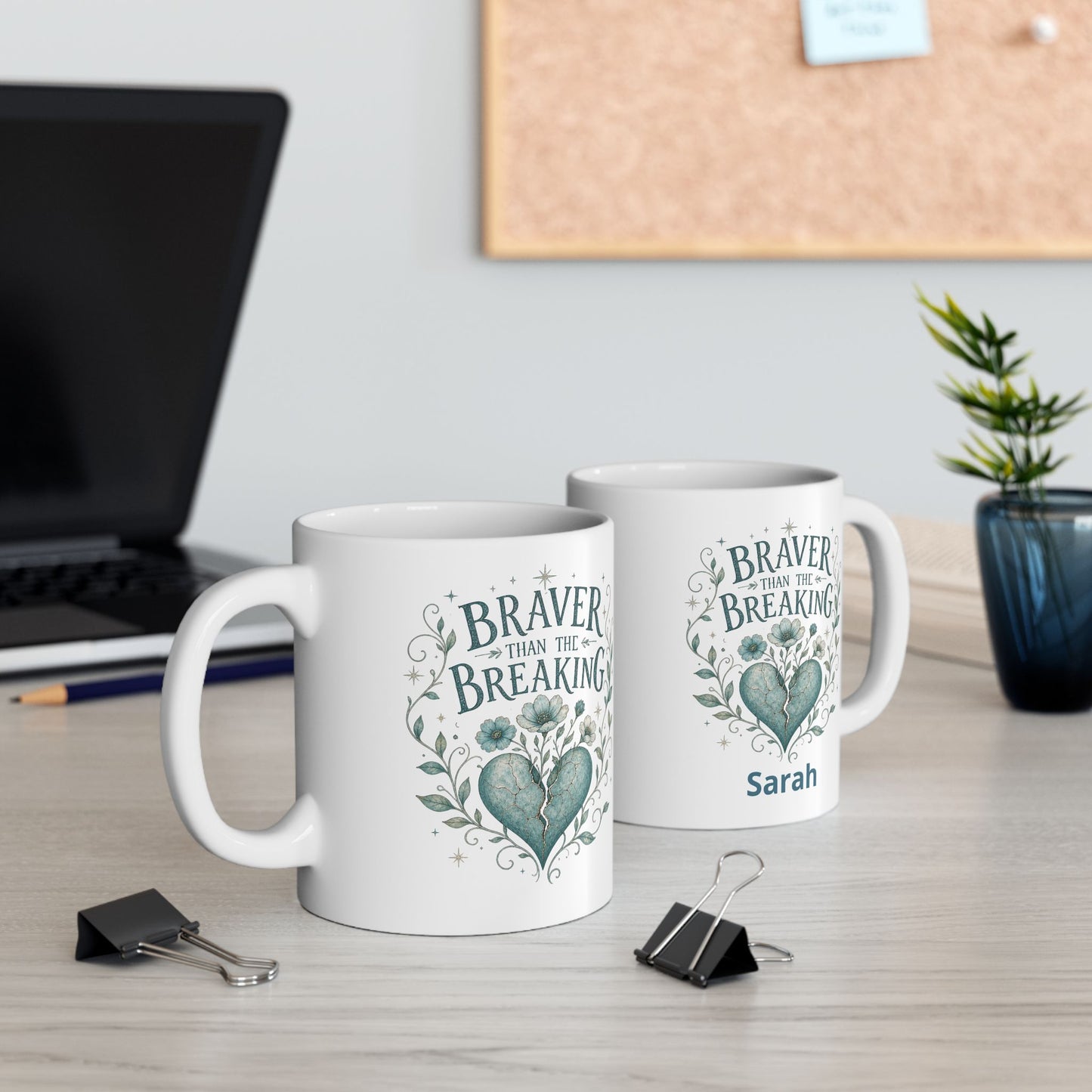 Braver Than The Breaking Survivor Mug | Ceramic Coffee Tea Cup