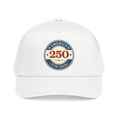 America 250 1776-2026 Patch Mid Profile Baseball Cap | 250th Anniversary Celebration