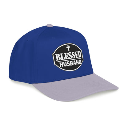 Blessed Husband Embroidered Hat Mid Profile Baseball Cap | Husband Dad Faith