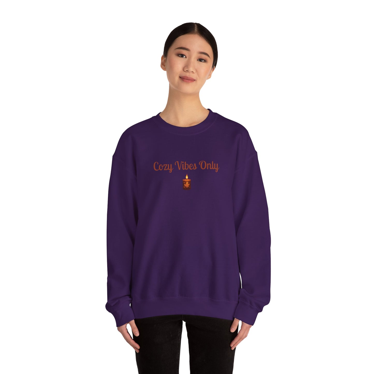 Cozy Vibes Only Sweatshirt, Unisex Crewneck, Casual Wear, Fall Fashion, Gift for Her, Cozy Apparel, Warm Layering