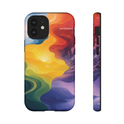 Emotion Spectrum Wave Tough Case | Colorful Abstract Phone Case