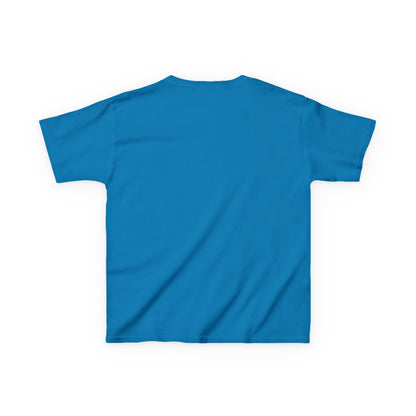 Bus Stop Mood Kids Tee | Grumpy Highland Cow Illustration, Funny Morning Shirt