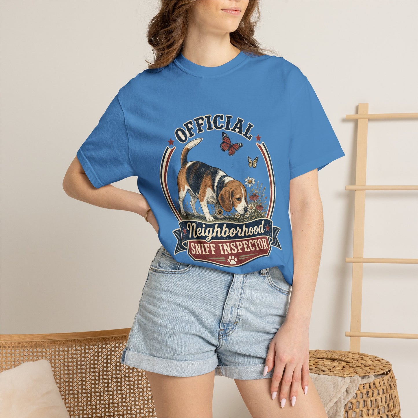 Official Neighborhood Sniff Inspector Beagle T-Shirt | Dog Lover Tee