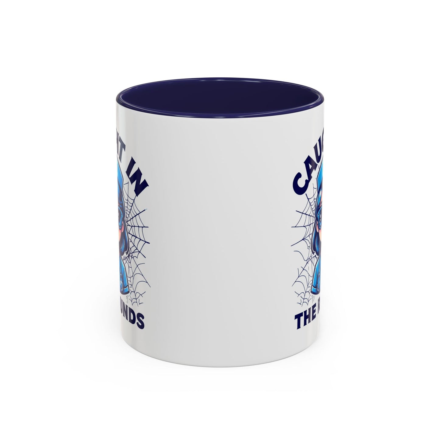 Nurse Coffee Mug, Cute Nursing Gift, Healthcare Appreciation, Fun Spider Design, Caught in the Rounds Mug