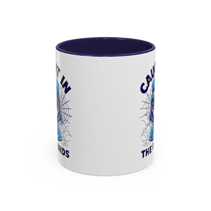 Nurse Coffee Mug, Cute Nursing Gift, Healthcare Appreciation, Fun Spider Design, Caught in the Rounds Mug