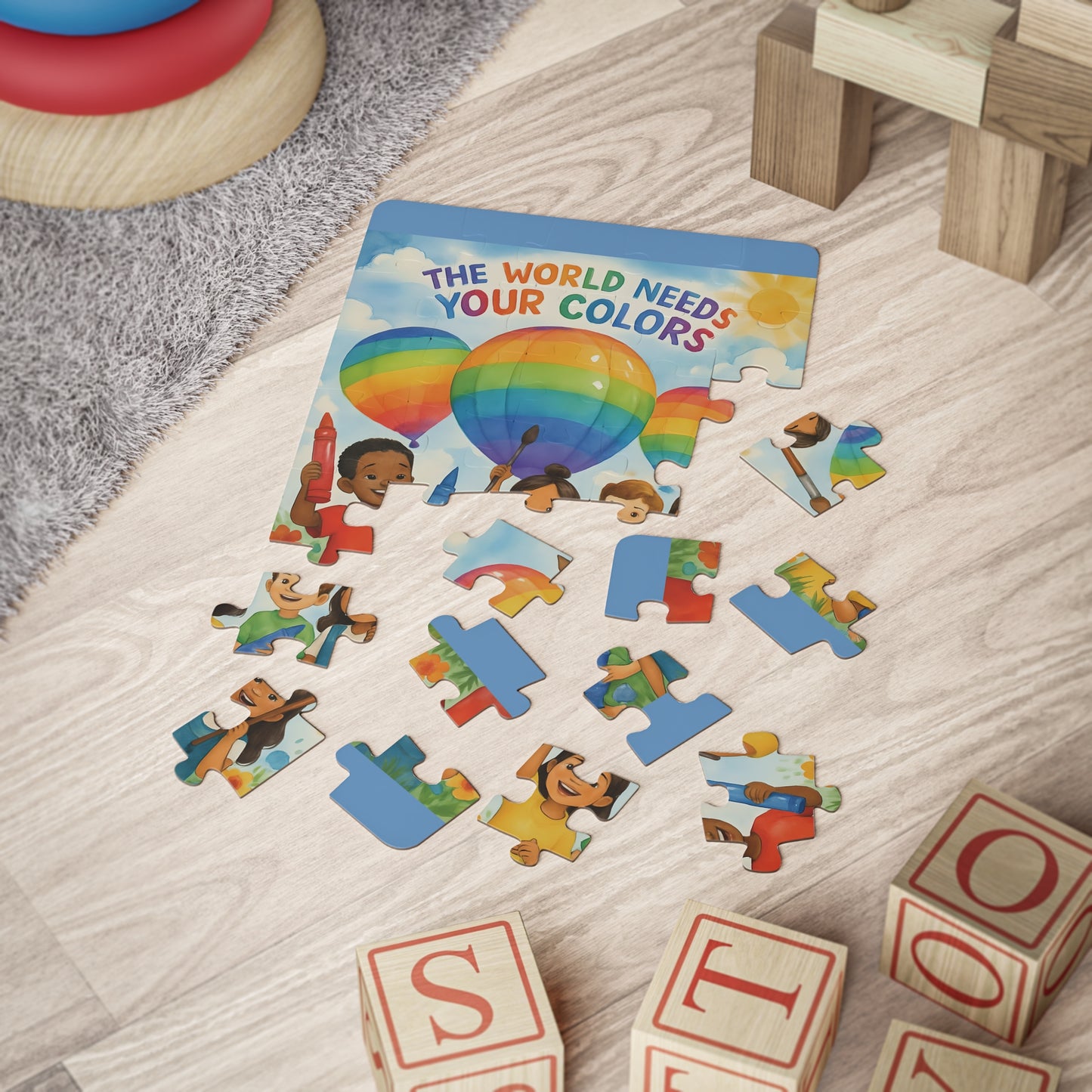 Kids' Puzzle, The World Needs Your Colors, Children's Jigsaw, Educational Toy, 30 Piece, Gift for Kids