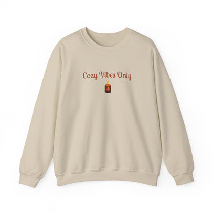 Cozy Vibes Only Sweatshirt, Unisex Crewneck, Casual Wear, Fall Fashion, Gift for Her, Cozy Apparel, Warm Layering