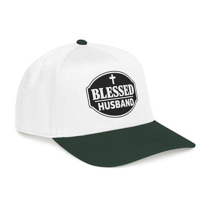 Blessed Husband Embroidered Hat Mid Profile Baseball Cap | Husband Dad Faith